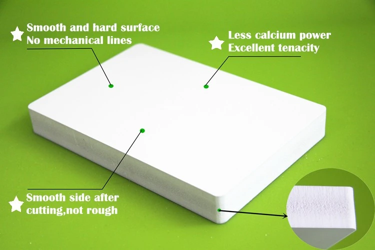 smooth closed cell PVC foam sheet surface and fine foam core
