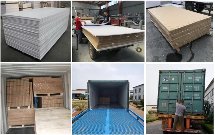 PVC foam board export packing and container loading