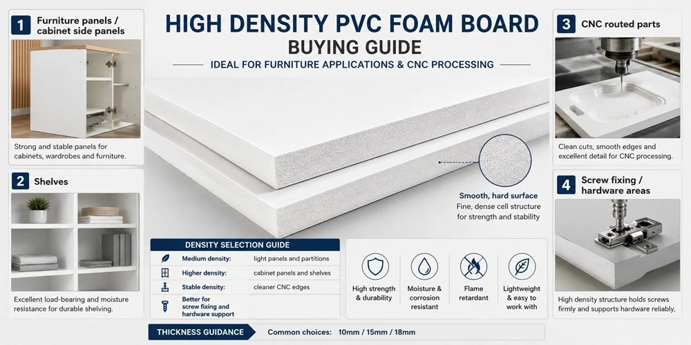 high density PVC foam board buying guide for furniture and CNC processing high density PVC foam board buying guide for furniture and CNC processing